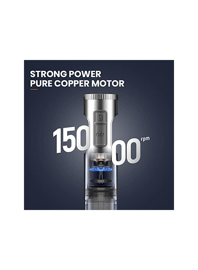 IAF Powerful 1000W 4-in-1 Hand Immersion Blender,9-Speed Immersion Multi-Purpose Stainless Steel Stick Blender,700ml Mixing Beaker,500ml Food Processor,Whisk - Image 1