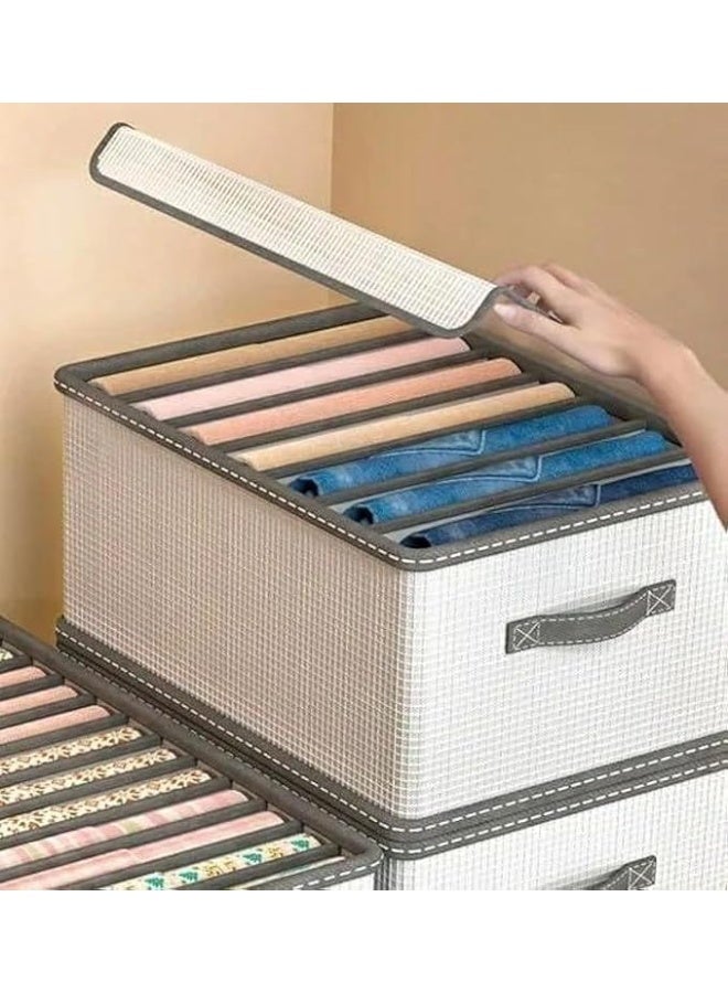 Creative Washable Closet Organizer – Foldable Fabric Storage Drawers for Clothes, Jeans, Pants, Shirts, and Dresses, Space-Saving Wardrobe Organizer for Home
