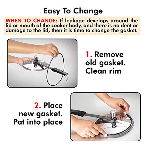 Hawkins Gasket For 3.5 Liter To 8 Litre Except Wide Hawkins Pressure Cookers | 3 Liter To 7 Litre Hawkins Stainless Steel Pressure Cookers |Contura Pressure Cookers (Std Gasket SG) - Image 4
