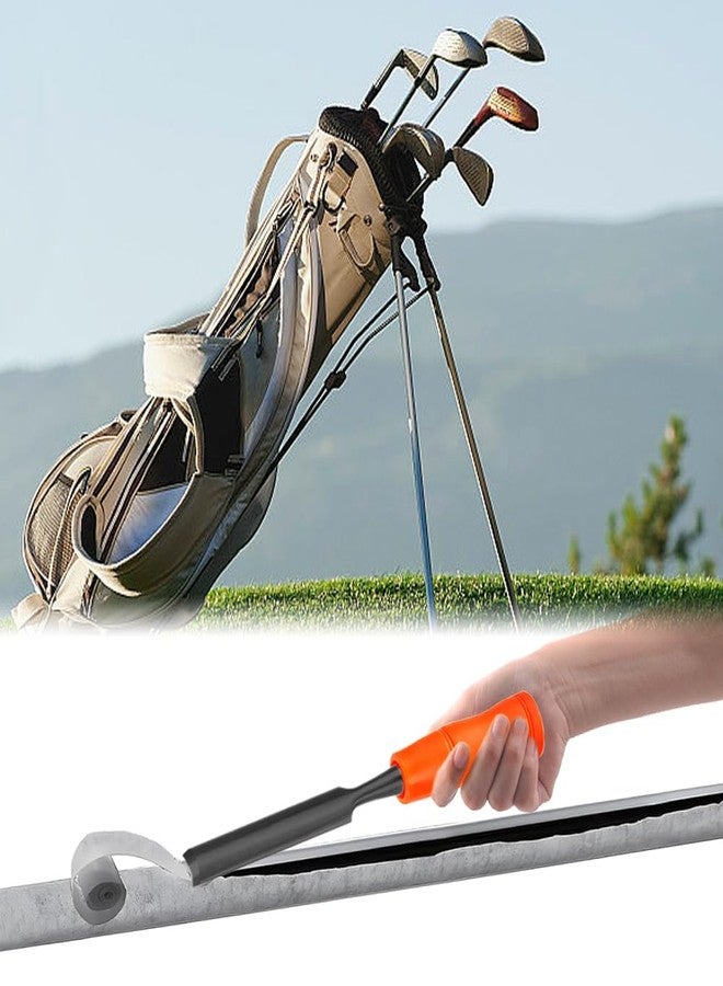 Loyanger Golf Grip Tape Stripper Remover Tool, Golf Grip Repair Tool, GOL-f Club Regripping Kit, Quick and Easy Graphite/Steel Shaft Tape Stripper Remover, GOL-f Gifts for Men(Color:Orange) - Image 3