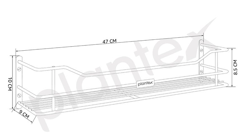 Plantex Stainless Steel Bathroom Shelf/Shelf for Bathroom Organizer/Wall Shelf for Bathroom with Railings/Kitchen Storage Shelves-(18 inch, Chrome) - Image 3