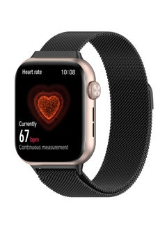 Magnetic Strap for Honor Watch5 Stainless Steel Milanese Loop for Honor Watch5 Wristband Bracelet Accessories (Black)