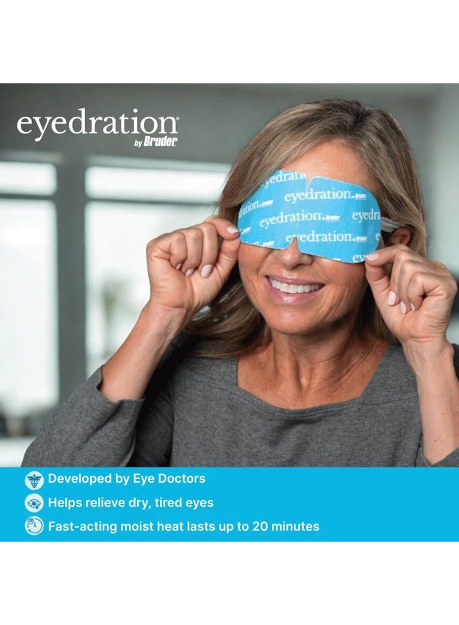 Bruder Air-Activated Eye Steam Mask l Dry Eye Relief l Disposable Heated Eye Mask l Gentle, Soothing and Hydrating l No Microwave Needed l Convenient and Lightweight - 10 Single Use Compresses - Box Version - Image 4