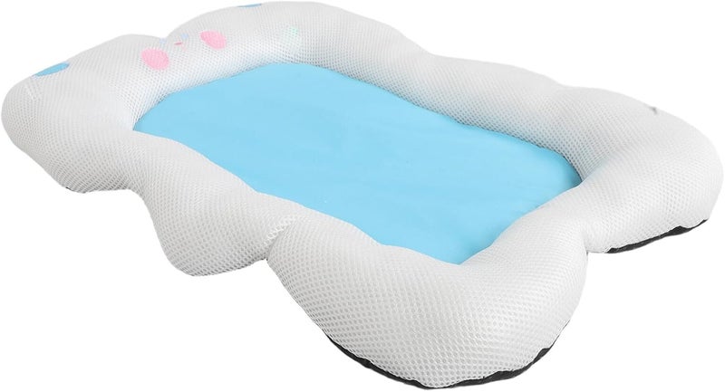 Kichvoe Pet Bed Mat Breathable Cooling Dog Nest with Soft Padding White Medium Size for Small and Medium Dogs Puppy Sleeping Cushion Cat Sleeping Pad - Image 1