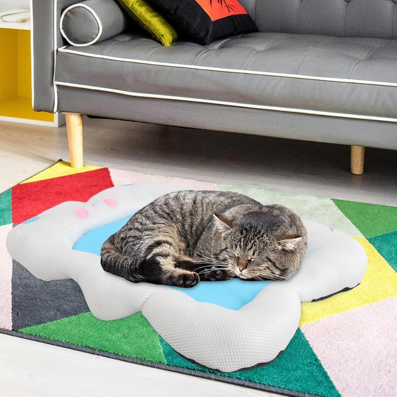 Kichvoe Pet Bed Mat Breathable Cooling Dog Nest with Soft Padding White Medium Size for Small and Medium Dogs Puppy Sleeping Cushion Cat Sleeping Pad - Image 5
