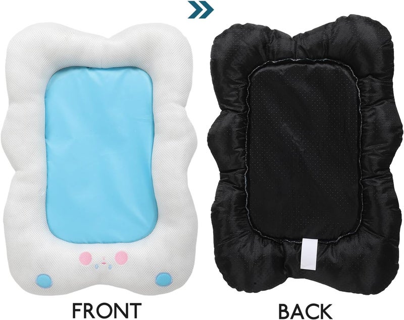 Kichvoe Pet Bed Mat Breathable Cooling Dog Nest with Soft Padding White Medium Size for Small and Medium Dogs Puppy Sleeping Cushion Cat Sleeping Pad - Image 3