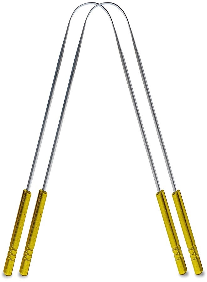 NURPI Tongue Scraper Medical Grade 100% Stainless Steel Tongue cleaner with brass handle for Oral Care & Bad Breath, Easy to Use for Adults for pc 2 - Image 1