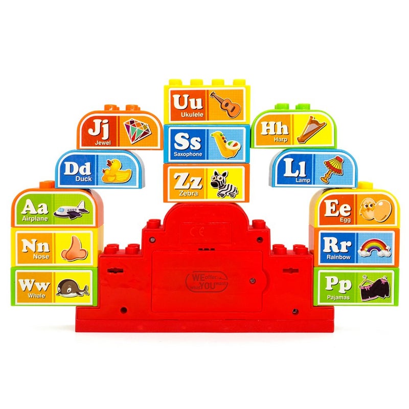 WEofferwhatYOUwant Talking ABC Blocks Alphabet Learning - Plastic Blocks with Audio for 18 Months and Up - Image 4