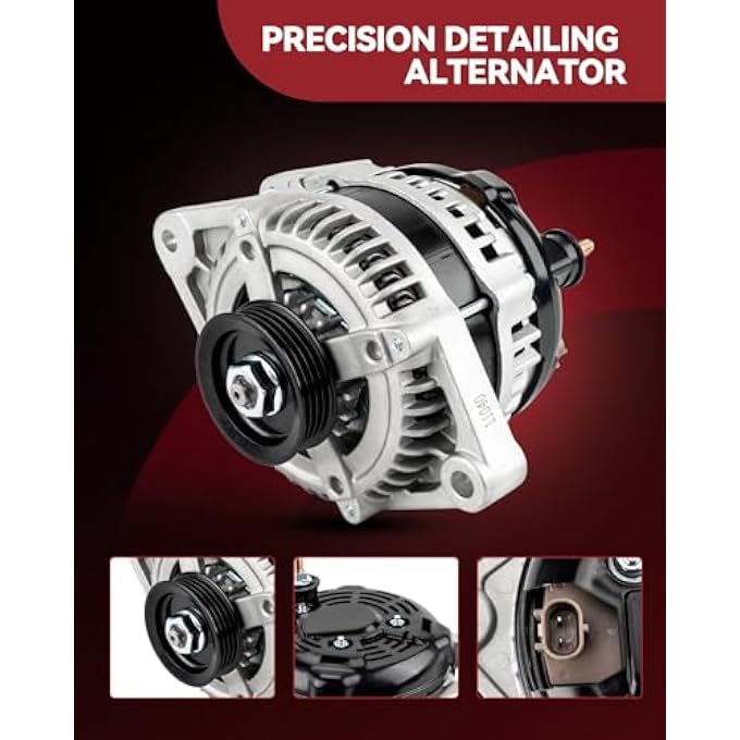 AUTOSITY Alternator Replacement for 2010-2010 Accord Crosstour 3.5L 2008-2012 Accord 3.5L, Alternator Replace 11392 104210-5910 31100-R70-A01 CSF91 - Image 4