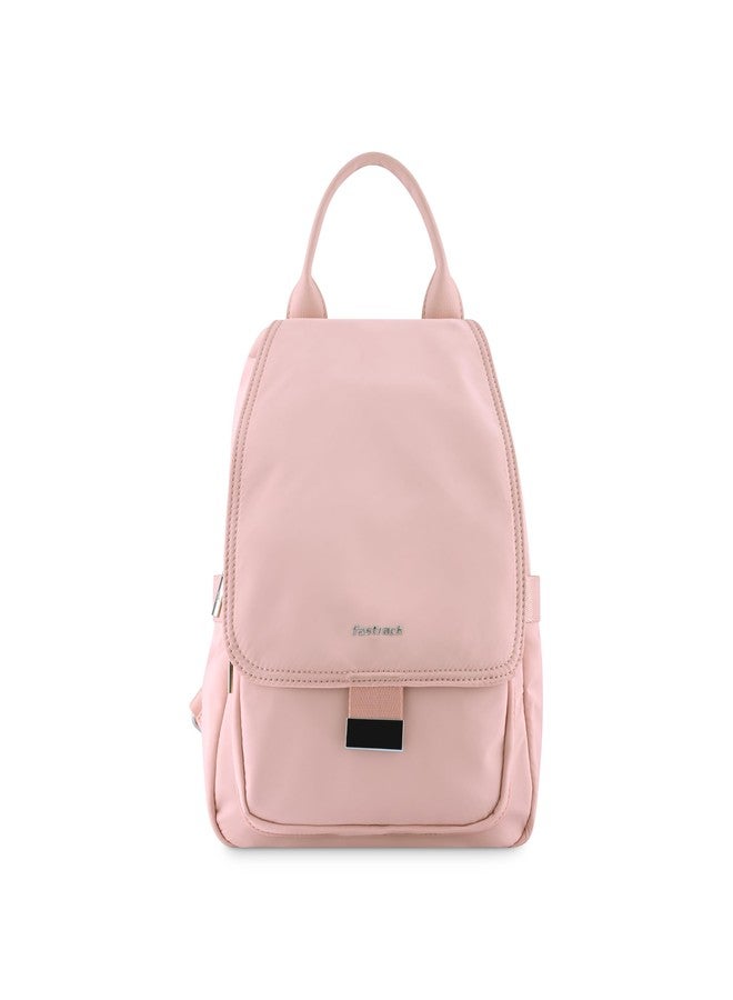 Fastrack Casual Backpack for Girls | Nylon Women's Handbags | Space for 2 Bottle Holder| Ladies Purse Handbag | Backpack for Casual Carry - Image 1