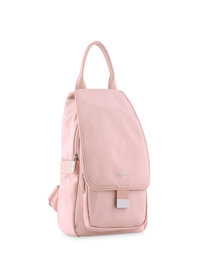 Fastrack Casual Backpack for Girls | Nylon Women's Handbags | Space for 2 Bottle Holder| Ladies Purse Handbag | Backpack for Casual Carry - Image 3
