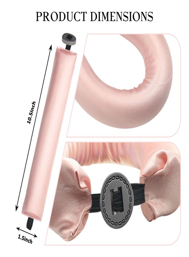 kanuoc Heatless Curlers, Satin Jumbo Flexi Rod for Women, Hair Curlers to Sleep In, No Heat Overnight Curls- for All Hair Types- XXL 4pcs - Image 2