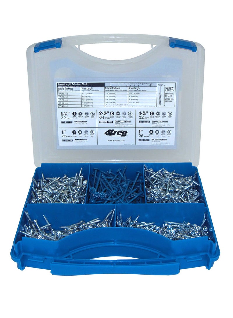 Kreg Pocket-Hole Screw Kit 675pcs