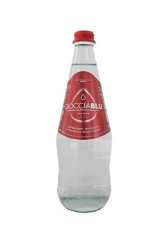 Gocciablu Mineral Water Sparkling Glass Bottle- Carbonated Water- 750mL (Pack of 12)