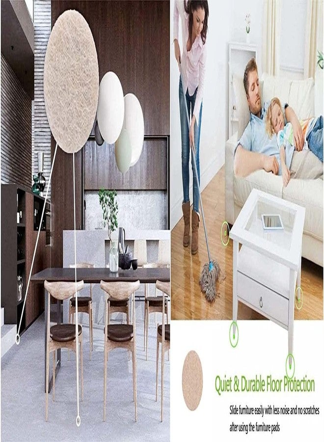 دي آي واي كرافتس مجموعة أدوات نقل الأثاث الثقيلة من DIY Crafts As Choice، مقاس 4 بوصات، مناسبة للأرضيات الخشبية، مصنوعة من اللباد، داخل أنبوب قابل لإعادة الاستخدام، 8 قطع من اللباد لنقل الأثاث، وسادات نقل أثاث قابلة لإعادة الاستخدام. - Image 3