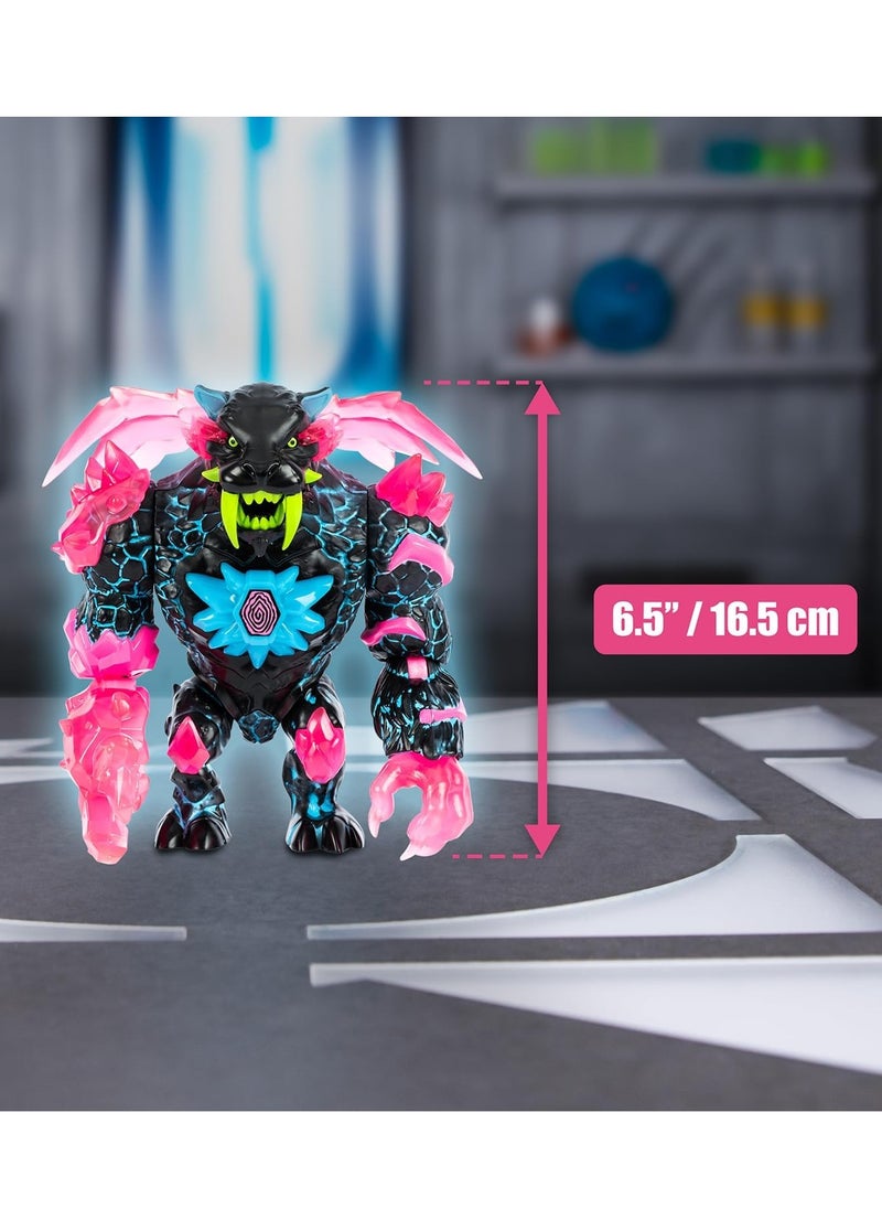 MrBeast Lab - MrBeast Lab Apex Beast Neon Panther Collector Figure, Standing at 6.5 Inches/16.5cm Tall, with Extreme Detailing, Premium Packaging, 13 Points of Articulation and Chomp Jaw - Image 1
