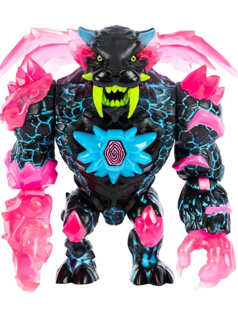 MrBeast Lab Apex Beast Neon Panther Collector Figure, Standing at 6.5 Inches/16.5cm Tall, with Extreme Detailing, Premium Packaging, 13 Points of Articulation and Chomp Jaw