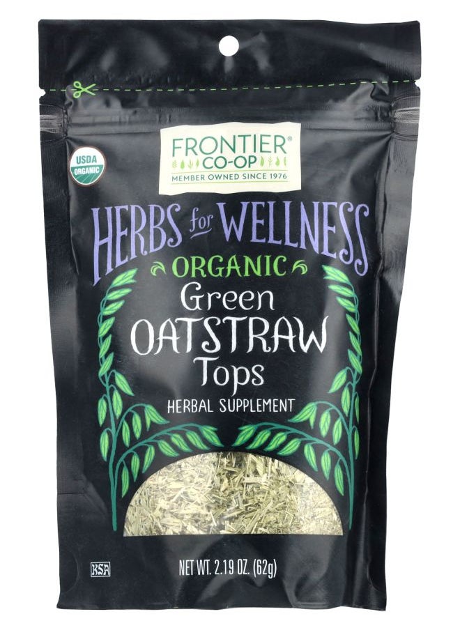 Frontier Co-op Organic Green Oatstraw Tops 2.19 oz (62 g) 