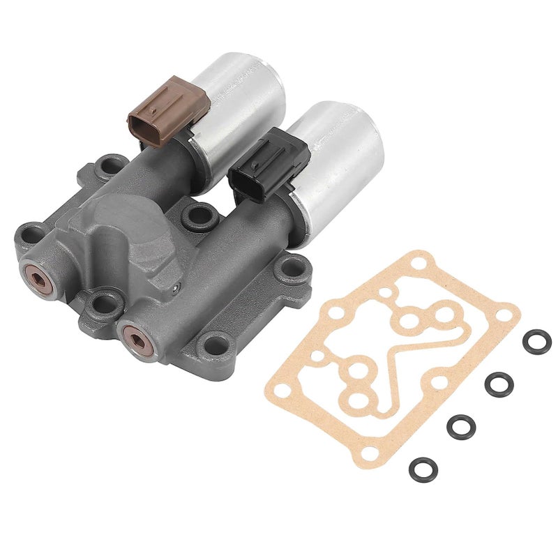 TOPVIGOR Dual Linear Shift Solenoid Valve Compatible with Honda Civic Fit 2006 2007 2008 2009 2010 2011 Transmission at Clutch Solenoid Valve B and C with Gasket 28260RPC004