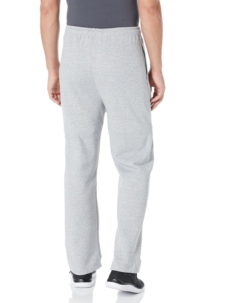Jerzees Men's Fleece Sweatpants, Light Grey Heather, Large - Image 2