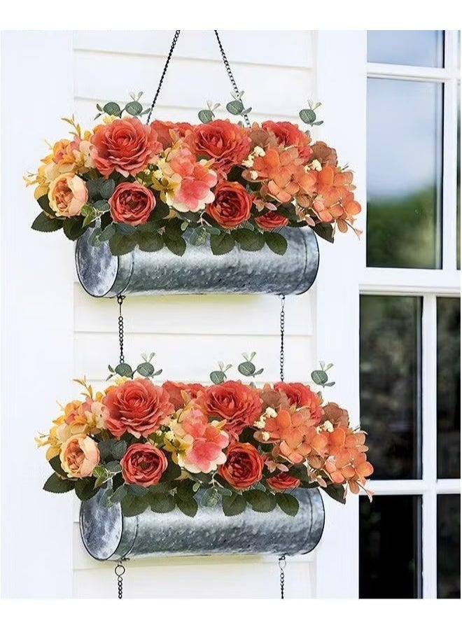 EETU Artificial Peony Flowers,2 Packs Vintage Silk Flowers For Home Office Wedding Decor - Image 5