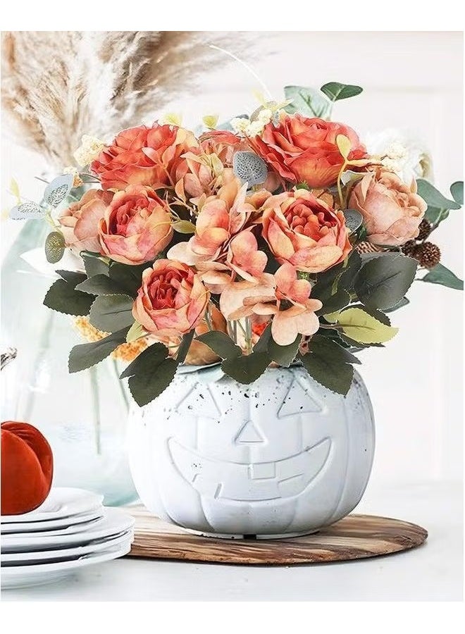 EETU Artificial Peony Flowers,2 Packs Vintage Silk Flowers For Home Office Wedding Decor - Image 3
