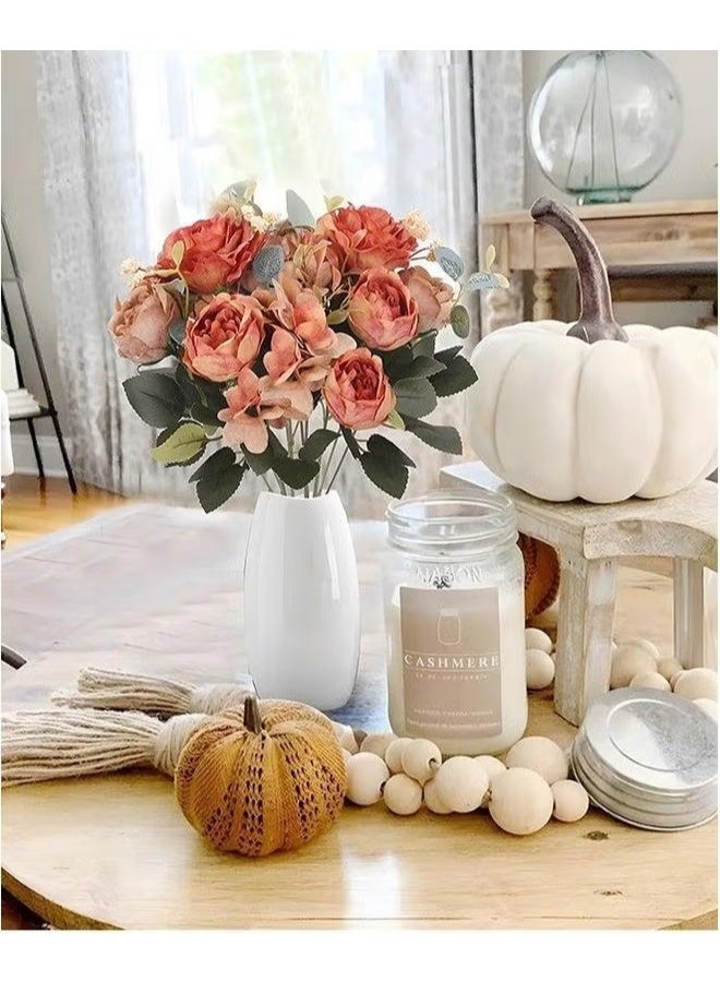 EETU Artificial Peony Flowers,2 Packs Vintage Silk Flowers For Home Office Wedding Decor - Image 4