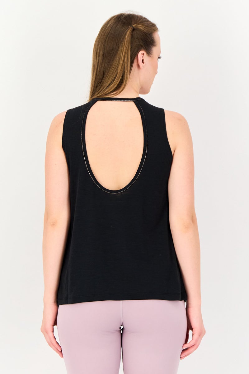 Nike Women Sportswear Fit Sleeveless Brand Logo Training Tank Top, Black - Image 4