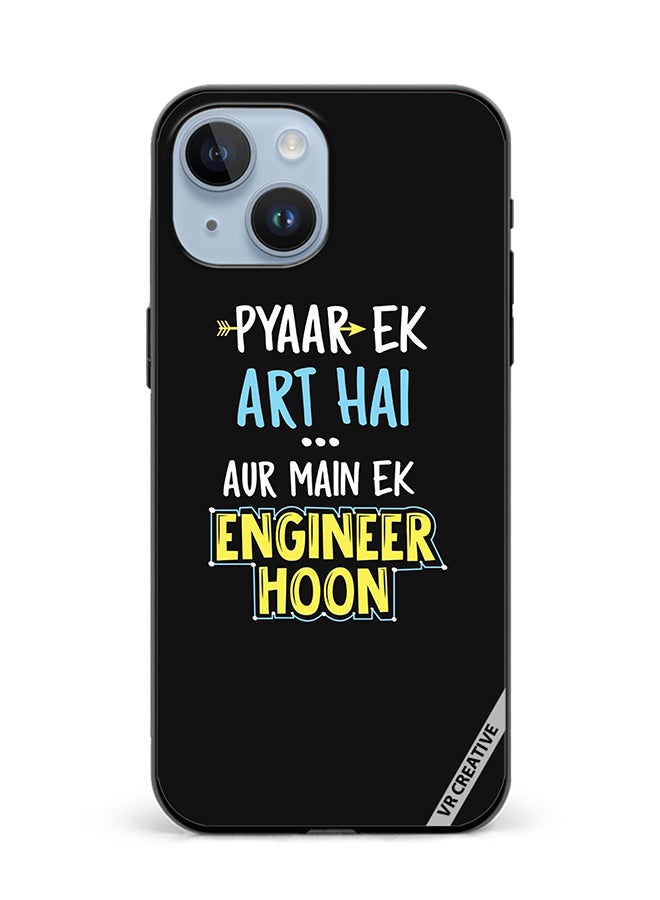 VR CREATIVE Protective Case Cover For Apple iPhone 15 Plus Pyaar Ek Art Hai Design Multicolour - Image 1