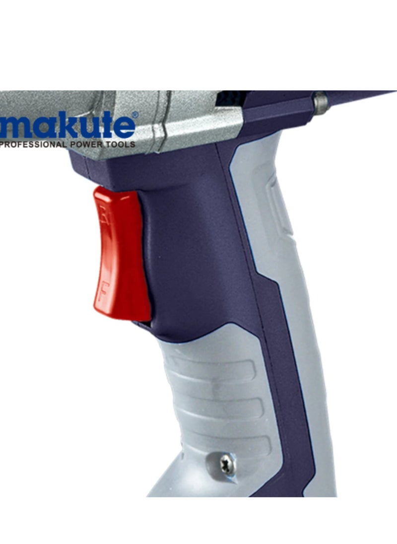 makute - 300W Electric Impact Wrench, 220-240V, 1700 RPM, 110 N.M Torque, Professional Power Tool with Aluminum Housing and Easy Carbon Brush Switch- EW112 - Image 1