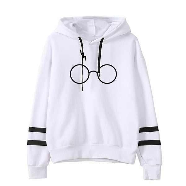2024 New Eye Print Hoodie Sweatshirt for Women White  - Image 2