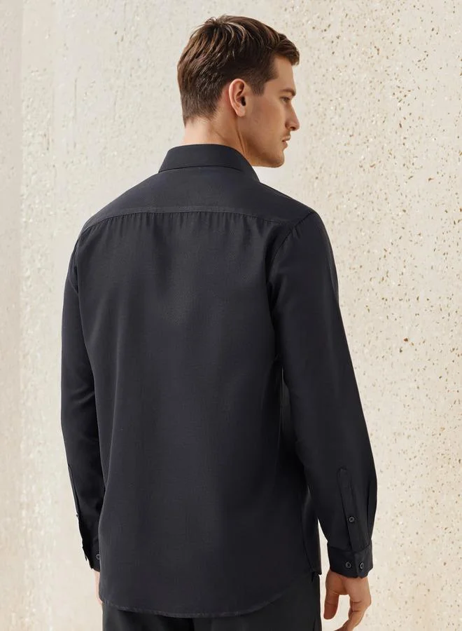 Splash FAV  Regular Fit Dobby Formal Shirt for Men | Best Price UAE