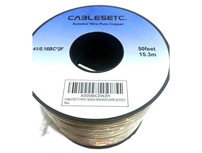 CABLESETC Pro Series Pure Oxygen Stranded Copper Speaker Wire (18AWG/15m) - Image 2