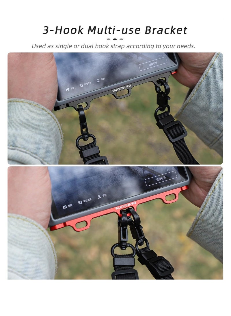 Excefore RC/RC2 Remote Lanyard Neck Strap, Aluminum Alloy Handle Bracket Controller Bracket, With 3 Hook, Compatible with Dji Mini 4 Pro Accessories / Air 3 / Mini 3 Pro, Dji Rc/Rc 2  - Image 5