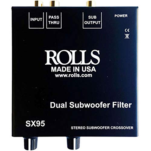 ROLLS SX95 Stereo Subwoofer Crossover/Filter, 12V Auxiliary Power Outlet - Image 2