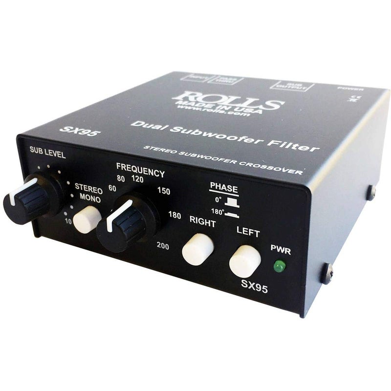 ROLLS SX95 Stereo Subwoofer Crossover/Filter, 12V Auxiliary Power Outlet - Image 5