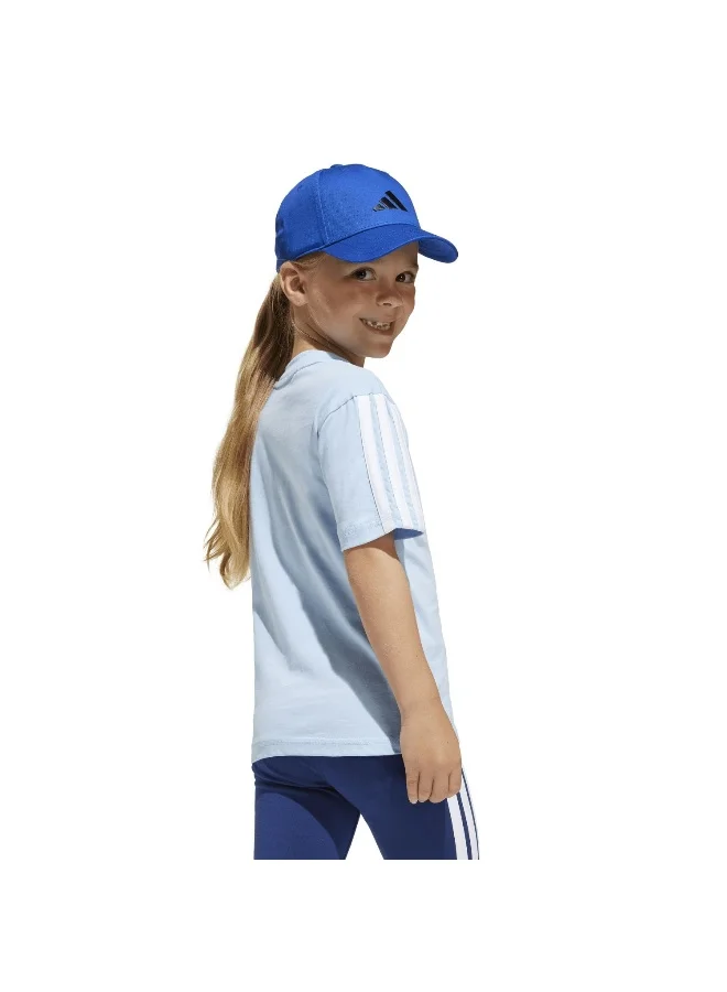 Adidas Lk 3S Tee 160 Blue T-Shirt (Short Sleeve) T-Shirts For Kids