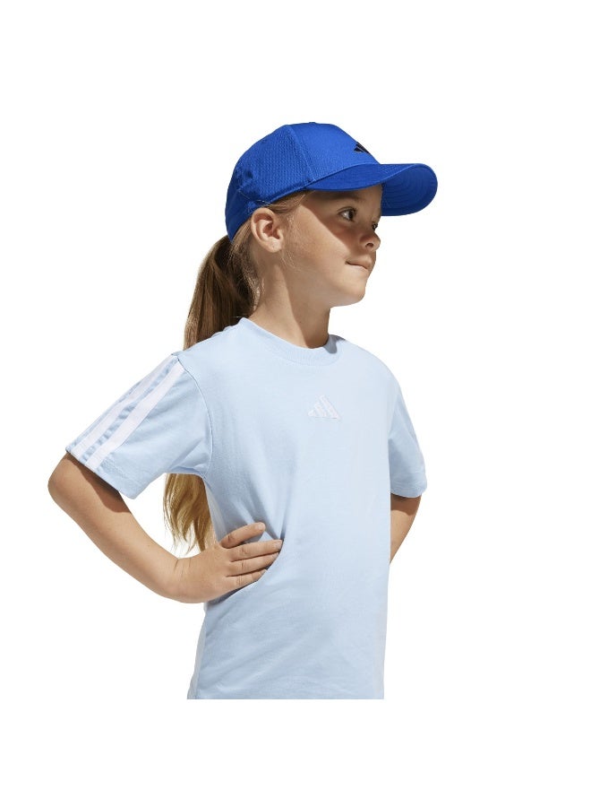 Adidas Adidas Lk 3S Tee 160 Blue Training T-Shirts For Kids 4-5Y  - Image 5