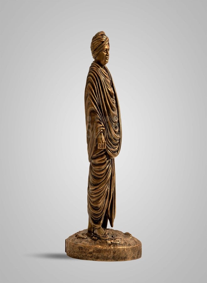 SILAII Swami Vivekananda Full Figure Sculpture | Elegant Home Decor for Living Room | Inspirational Indian Art Piece - Image 4