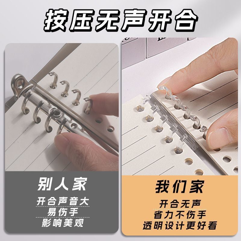 B5 Simple Loose-Leaf Notebook Detachable Hands-Free Ins Notebook Student Thickened Notebook Spot - Image 4