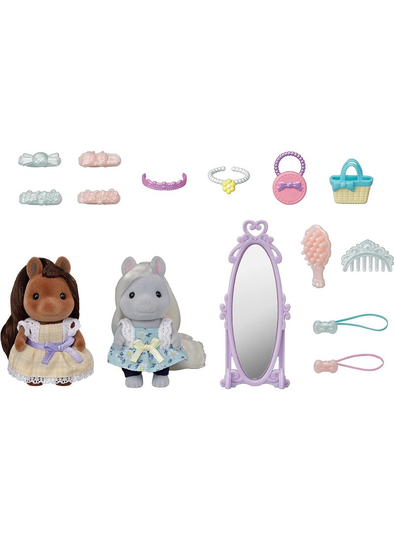 Sylvanian Families - Pony Friends Collectible Figure | Cute Animal Toy for Kids | Adorable Posable Pony Figurine | Perfect for Animal Figurine Collections - Image 1