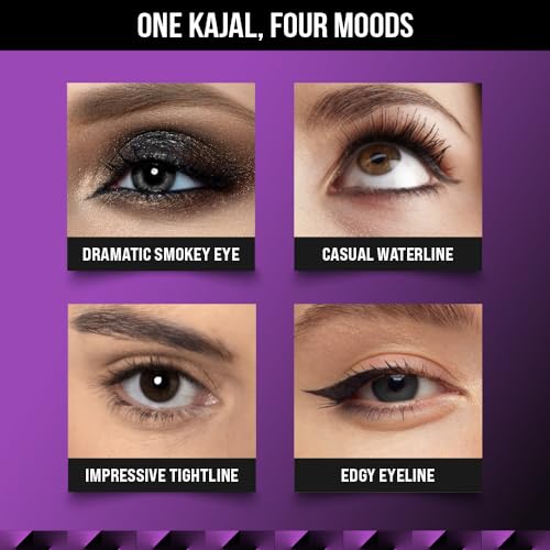 Staze All Eyes on You Kajal | 24H Long Stay | Smudgeproof & Waterproof Formula | Kajal for women | Ultra-pigmented Intense Black Matte Finish | One Stroke Application | 01 Blackest Black | 0.3g - Image 2