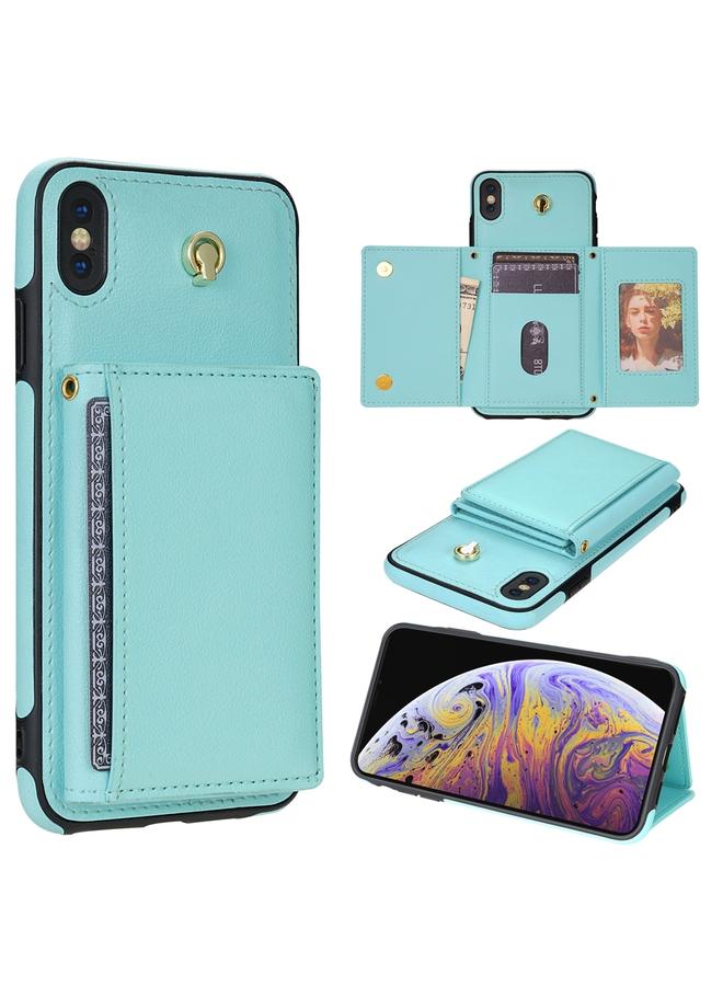 S-TOP Case For iPhone XS Max Three Fold Card Bag Phone Case with Long Lanyard - Image 1