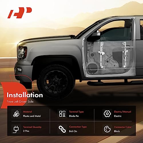 A-Premium منظم نافذة كهربائي أمامي جانبي للسائق مع محرك بديل لشيفروليه سيلفرادو تاهو جي إم سي يوكون XL سييرا إسكاليد بيك أب شاحنة SUV 2000-2006 - Image 3