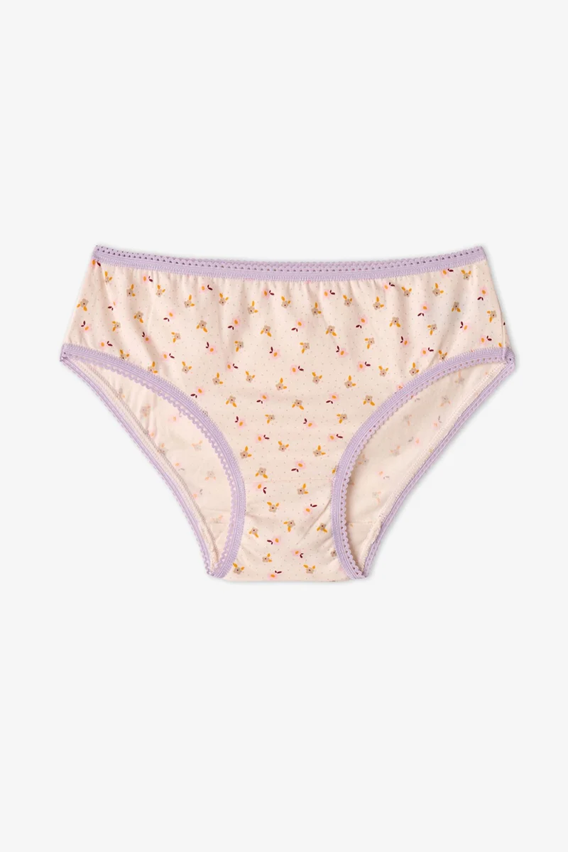 Penti PENTI Girls' Flory Floral Cotton Briefs
