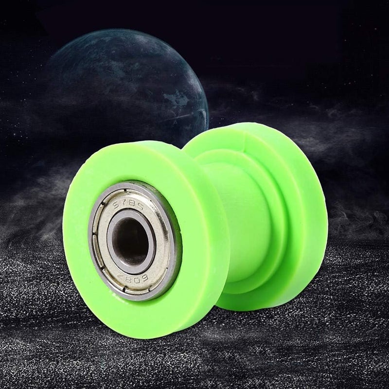 woobles for tao gc110 chain tensioner  10mm Chain Roller,Slider Tensioner Wheel Guide Pit Dirt Mini Bike Moto(Green) - Image 2