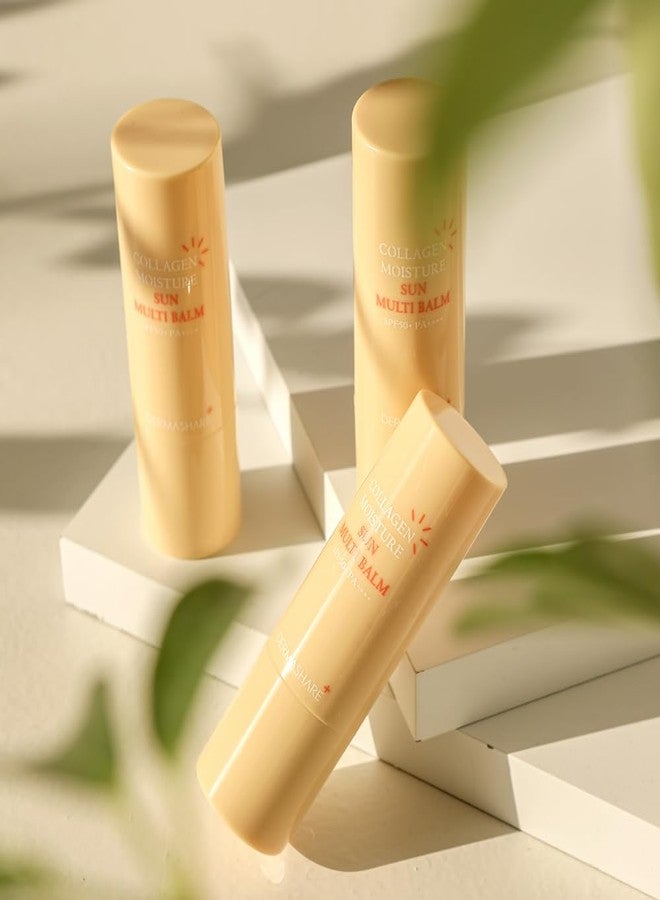 DERMASHARE عصا بلسم متعدد الكولاجين مع SPF 50 - مضاد للشيخوخة، مرطب، للعناية بالتجاعيد/العناية بالبشرة الكورية/بدون رائحة/ديرماشير (0.38 أونصة) - Image 5