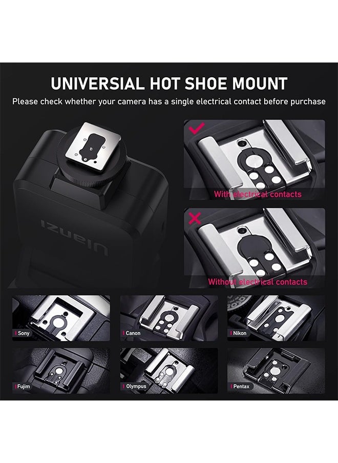 يولانزي فلاش كاميرا  F12 Mini Speedlite 5600K مع قاعدة تثبيت قياسية لكاميرات Sony Canon Nikon Panasonic Olympus Pentax DSLR  - Image 3