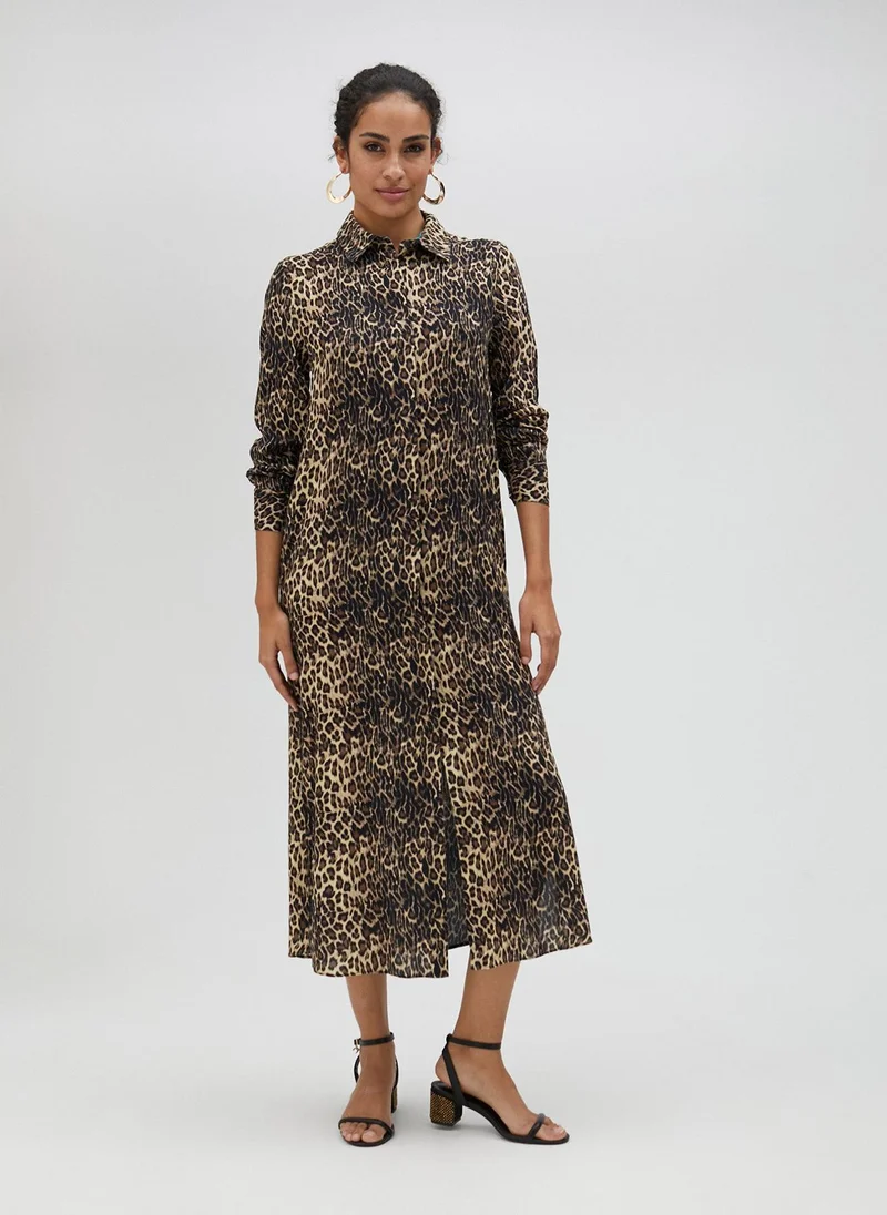 Lola Casademunt Animal print shirt dress