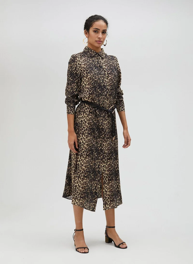 Lola Casademunt Animal print shirt dress